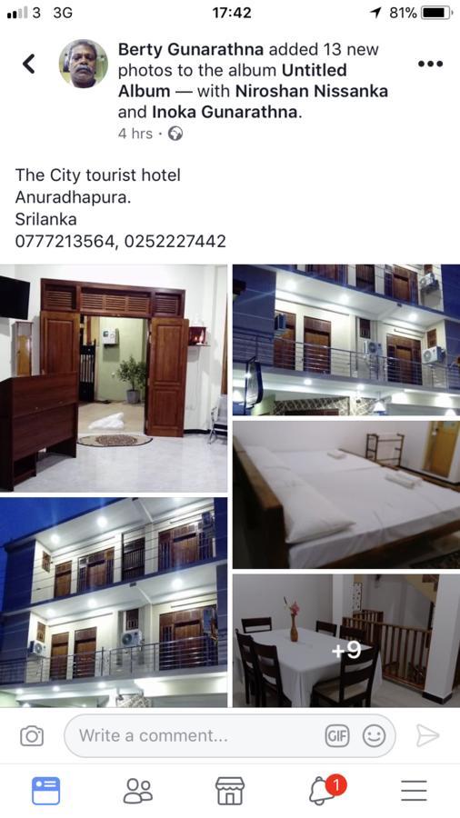 The City Tourist Hotel Anuradhapura Eksteriør bilde